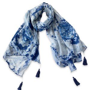 Shibori Tie Dye Scarf